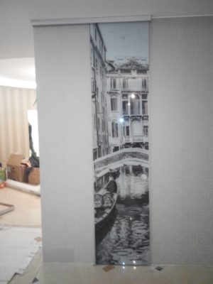 Стеклянные откатные двери-11