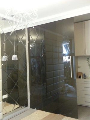 Стеклянные откатные двери-16