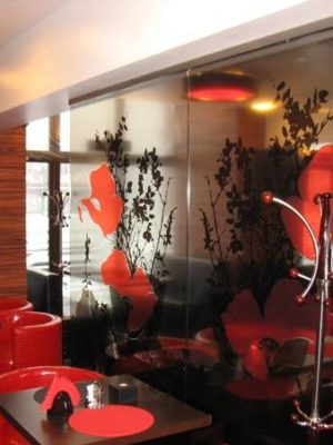 Стеклянные перегородки -06