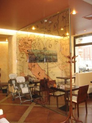 Стеклянные перегородки -08