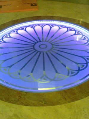 Стеклянные полы 01