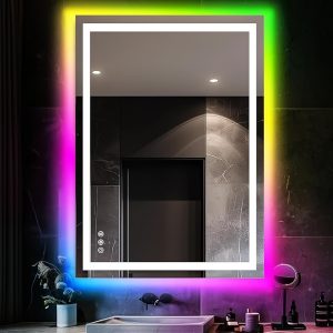 005_Зеркало с подсветкой и фотновой подсветкой LED лентой RGB