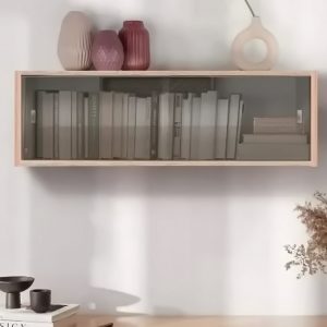 007_Полка для книг в интерьере_дверки с проточкой под палец