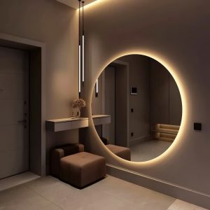 008_Зеркало в с подсветкой в прихожей