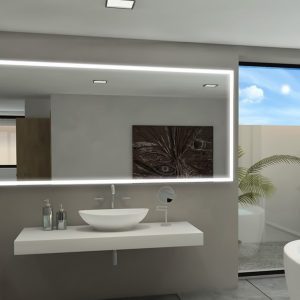 009_Зеркало с подсветкой в ванную комнату