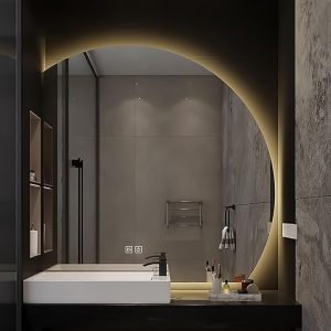 017_Зеркало с подсветкой и подогревом теплый свет