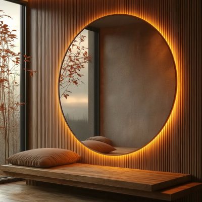 021_Зеркало с подсветкой в спальне