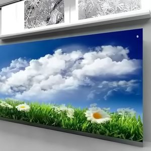 044_Экран для радиатора из стекла с УФ печатью